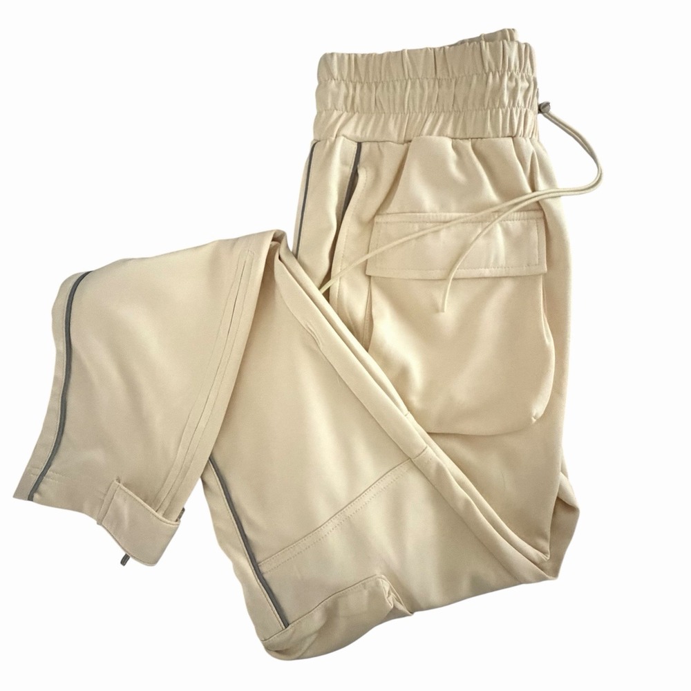 Guapi Limited Edition Track Pants Mens 32 Yellow Cargo Zipper Joggers Streetwear